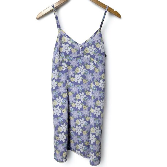 VTG Y2K Babydoll Dress Size 7 90s Pastel Floral Fairy Grunge Twee Mini Clueless - Picture 8 of 15